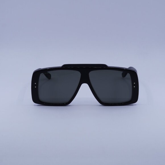 Gucci GG1369S 001 Sunglasses Black Square Frame, Grey Lenses main image 11